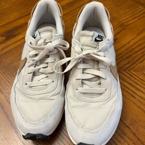 Nike Cream and Brown Athletic Shoes
